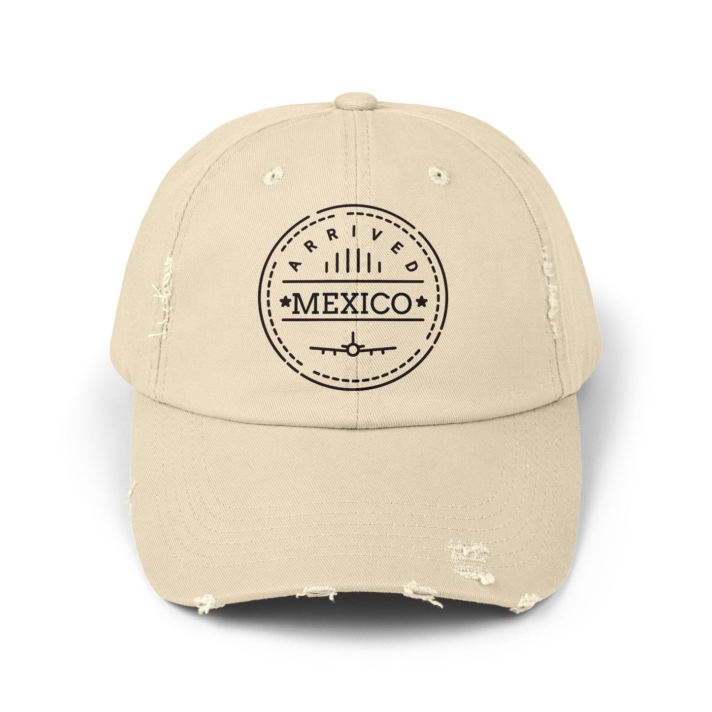 Distressed Cap with Mexico Design | Casual Hat, Travel Accessory, Gift for Travelers, Summer Fashion, Beachwear