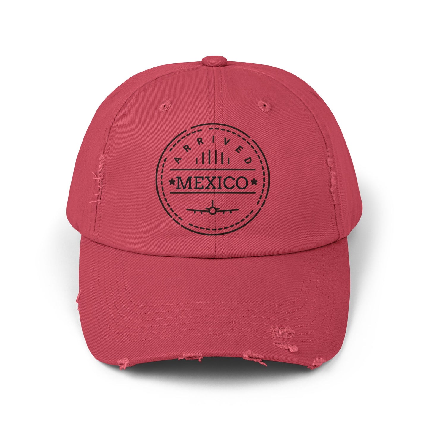 Distressed Cap with Mexico Design | Casual Hat, Travel Accessory, Gift for Travelers, Summer Fashion, Beachwear