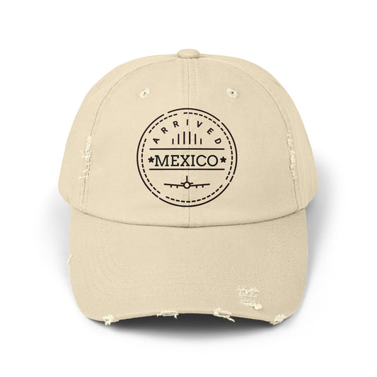 Distressed Cap with Mexico Design | Casual Hat, Travel Accessory, Gift for Travelers, Summer Fashion, Beachwear