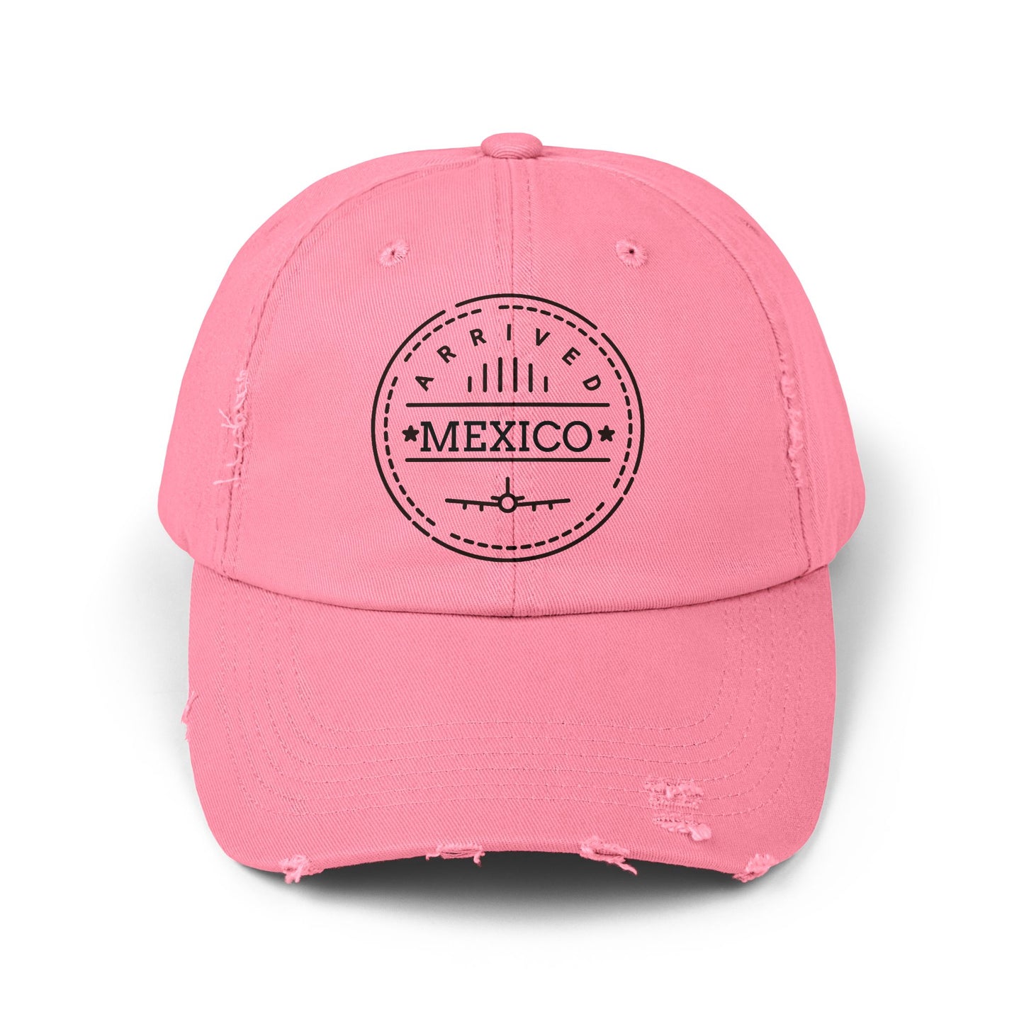 Distressed Cap with Mexico Design | Casual Hat, Travel Accessory, Gift for Travelers, Summer Fashion, Beachwear